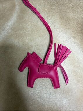Hermes Pink Rodeo Charm